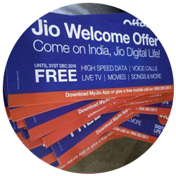 Sunpack Sheet Advertising - Reliance Jio