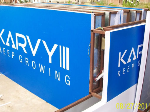 Karvy Finance – Backlit Board Advertising