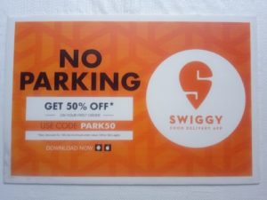 No Parking Board - Swiggy